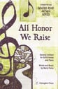 All Honor We Raise SATB choral sheet music cover